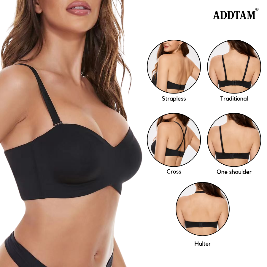 ADDTAM® Full Support Non-Slip Convertible Bandeau Bra