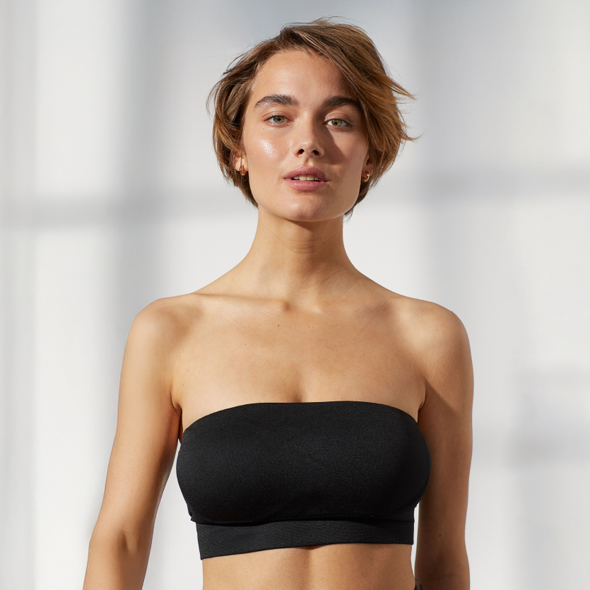 Nawaru® Seamfree Full Supportive Rib Bandeau Strapless Bra