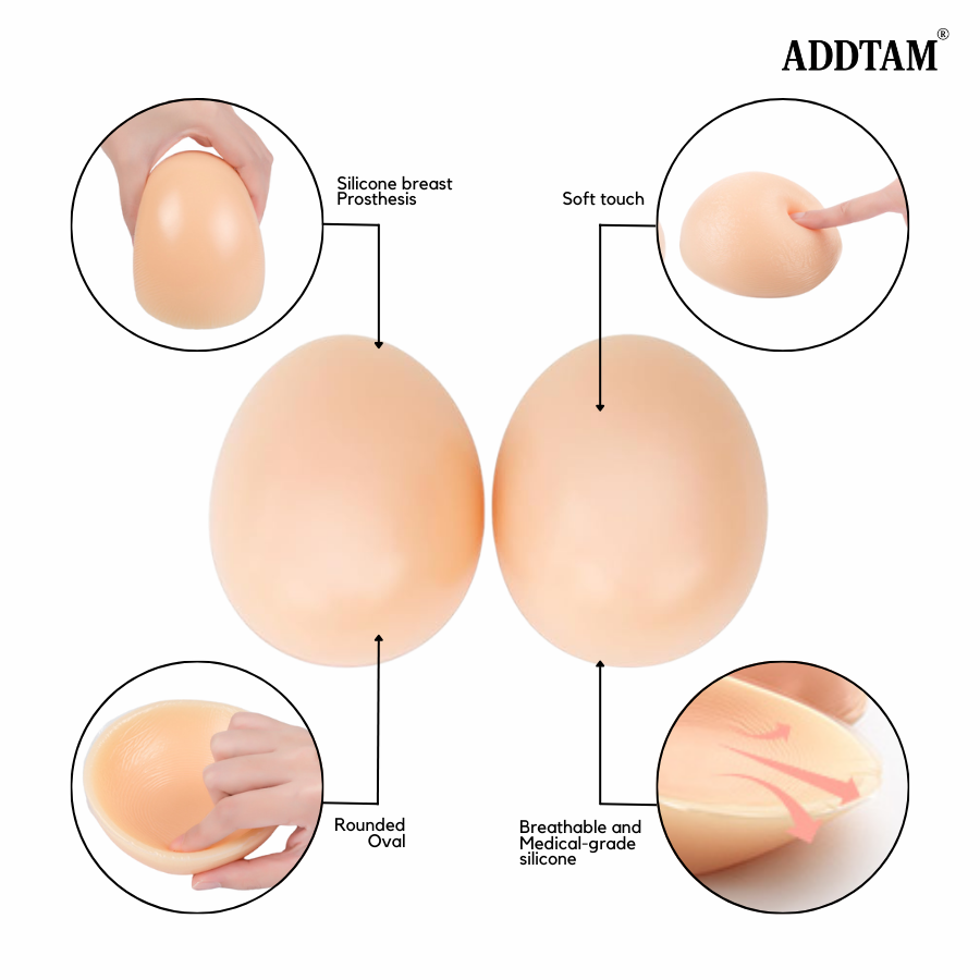 ADDTAM® Wireless Mastectomy Bra with Pockets for Prosthesis
