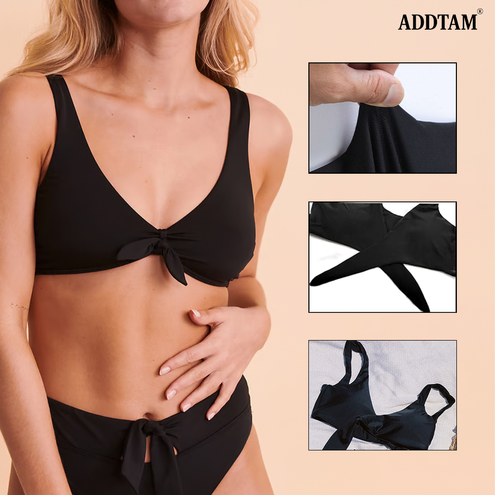 ADDTAM® Tie Knot Front Bikini Top