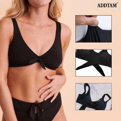 ADDTAM® Tie Knot Front Bikini Top