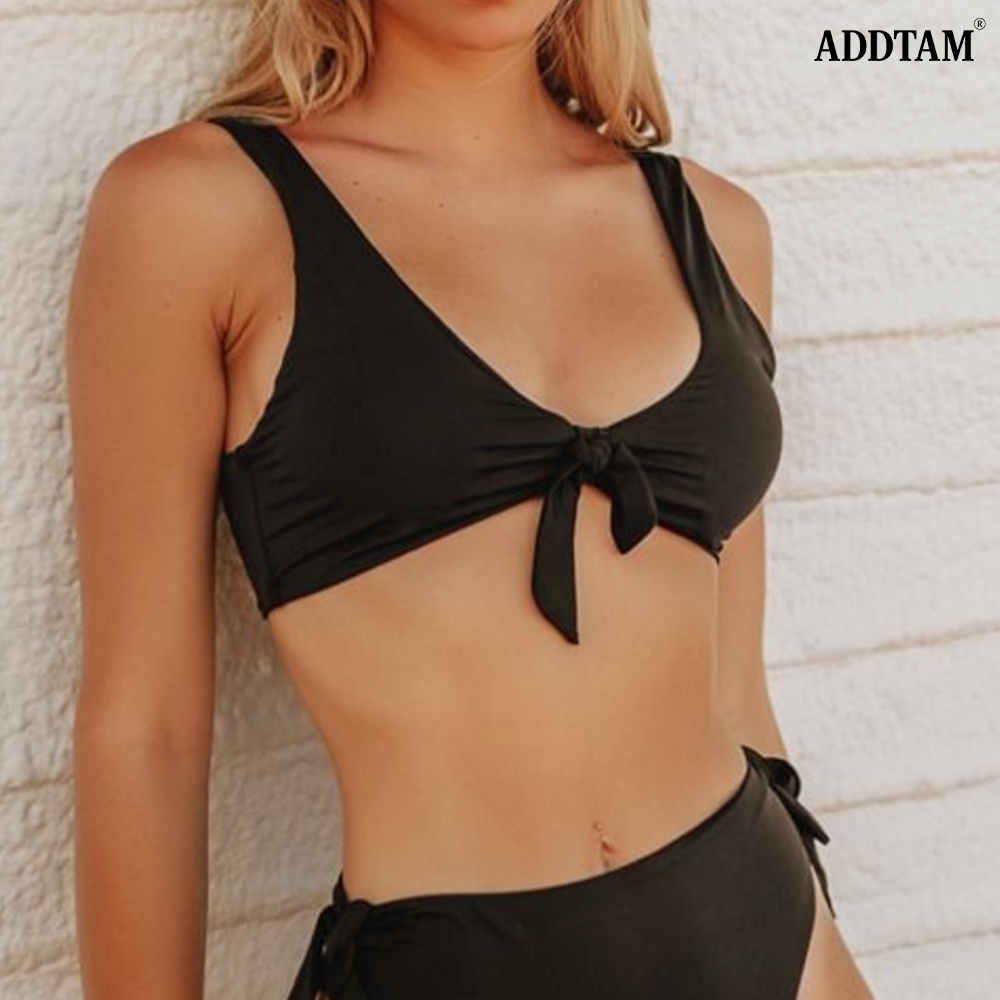 ADDTAM® Tie Knot Front Bikini Top