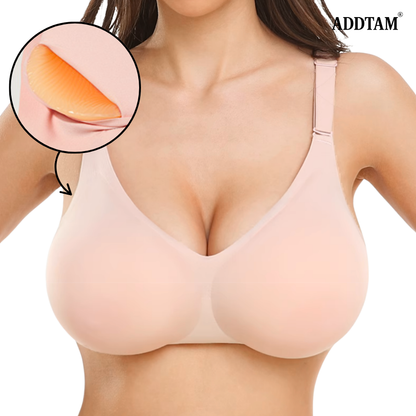 ADDTAM® Wireless Mastectomy Bra with Pockets for Prosthesis