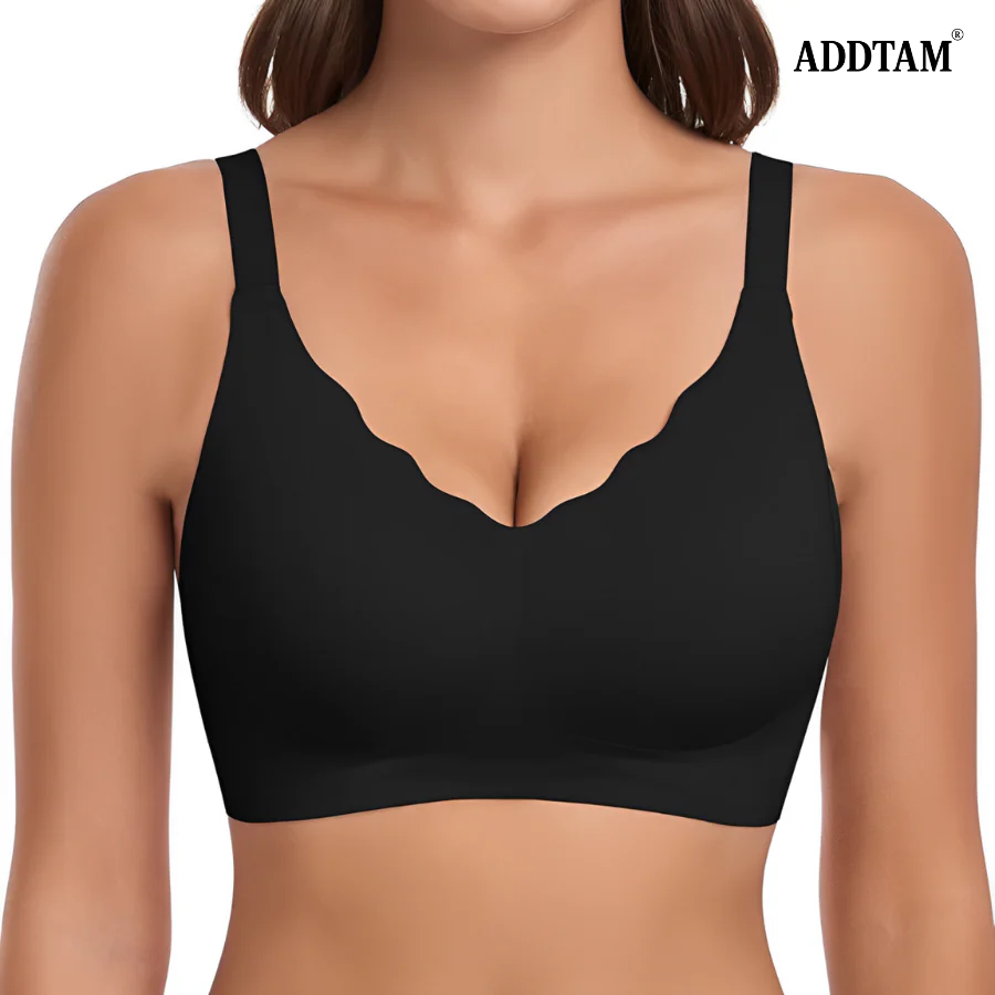 ADDTAM® Seamless Wirefree Scalloped Bra