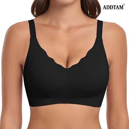 ADDTAM® Seamless Wirefree Scalloped Bra
