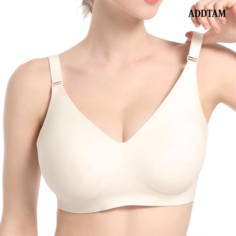 ADDTAM® Wireless Mastectomy Bra with Pockets for Prosthesis