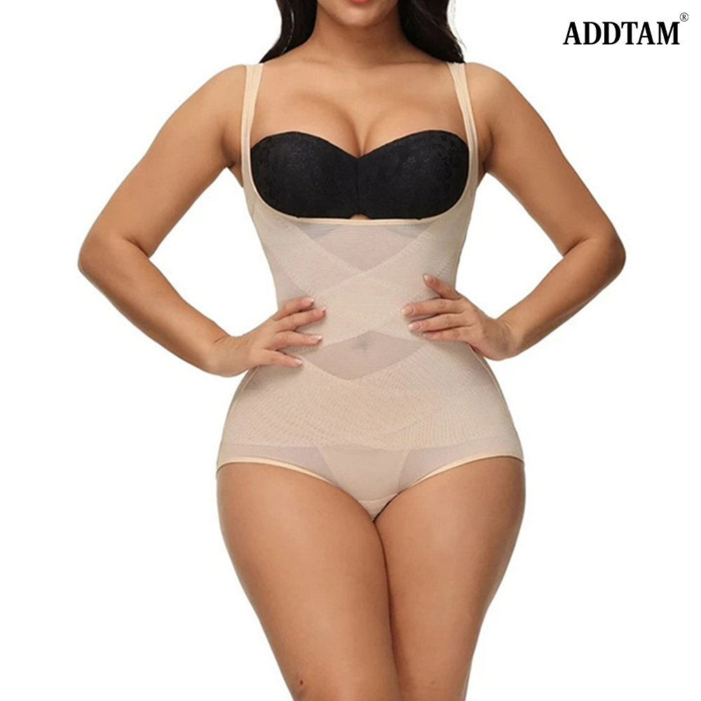 ADDTAM® Mesh Open Bust Full Body Shapewear