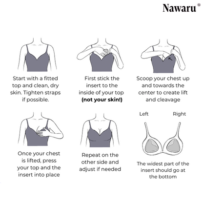 Nawaru® Double-Sided Sticky Bra Inserts