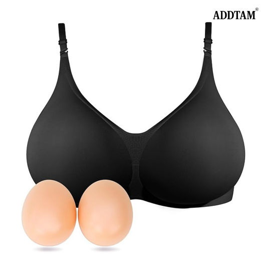 ADDTAM® Wireless Mastectomy Bra with Pockets for Prosthesis