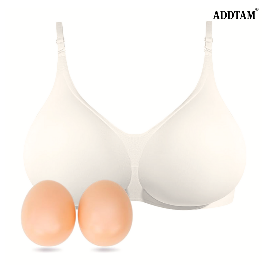 ADDTAM® Wireless Mastectomy Bra with Pockets for Prosthesis