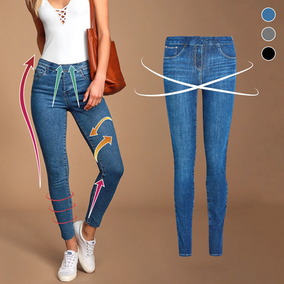 Perfect Fit Stretch Ankle Denim Jeans Leggings