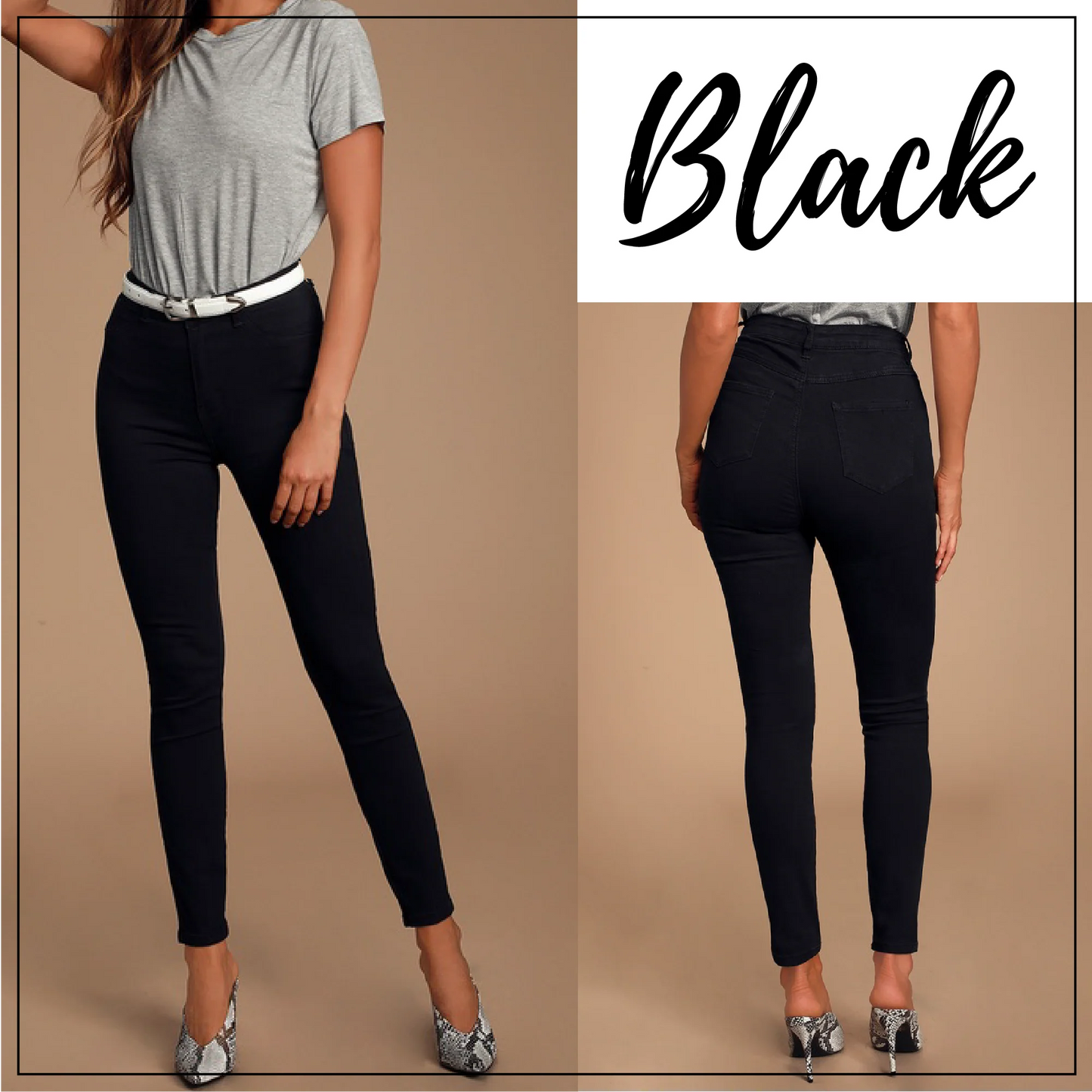 Perfect Fit Stretch Ankle Denim Jeans Leggings