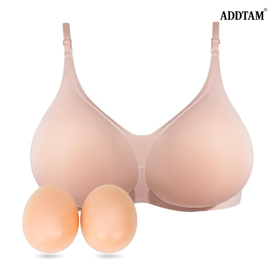 ADDTAM® Wireless Mastectomy Bra with Pockets for Prosthesis