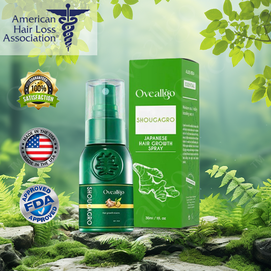 ✅Official Store: Oveallgo™ New ShougaGRO Japanese Hair Growth Spray👨‍⚕️Endorsed by AHLA (Clinically proven to promote hair regrowth, strengthen follicles, improve scalp health, and combat hair thinning)